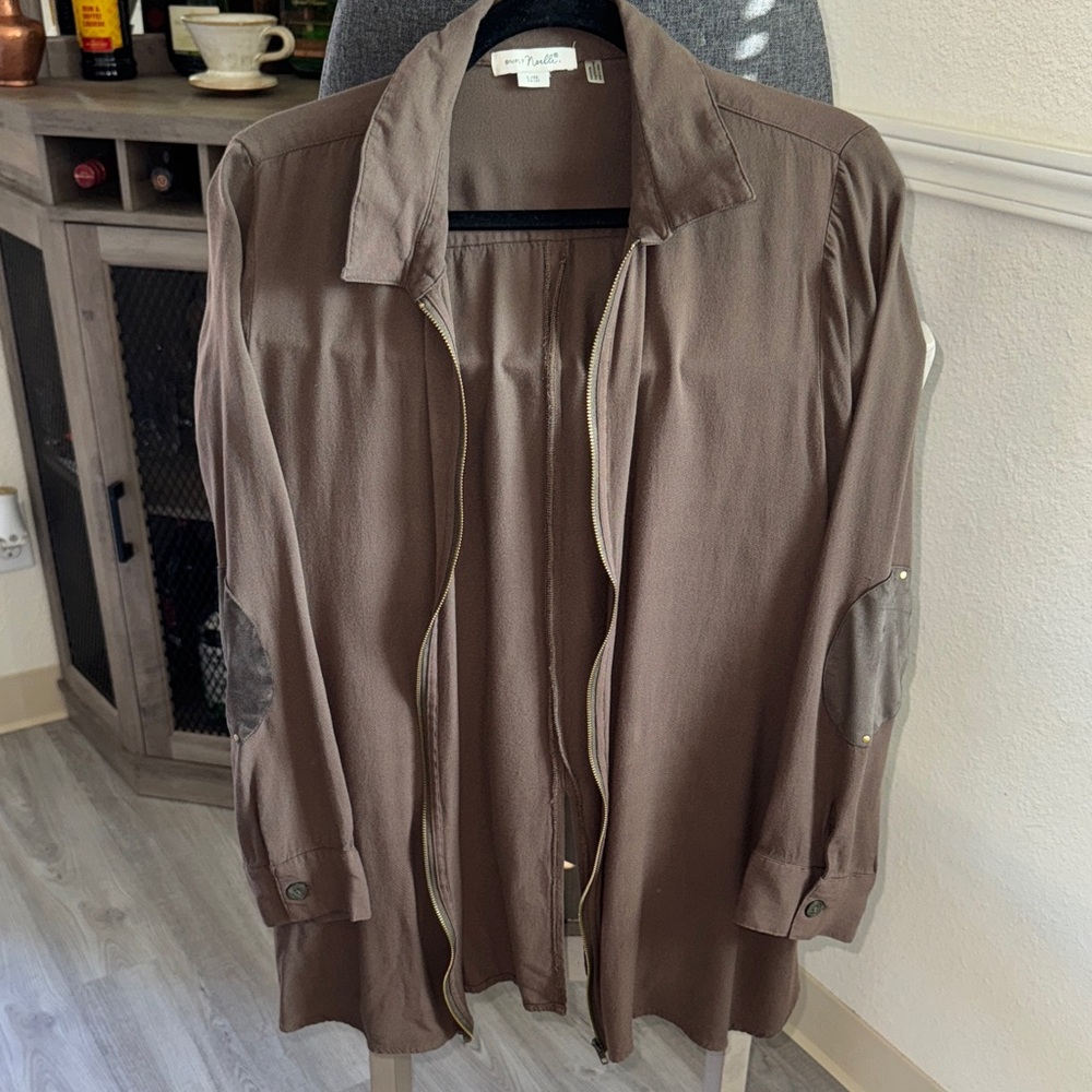 Simply Noelle Brown Utility Jacket for Women